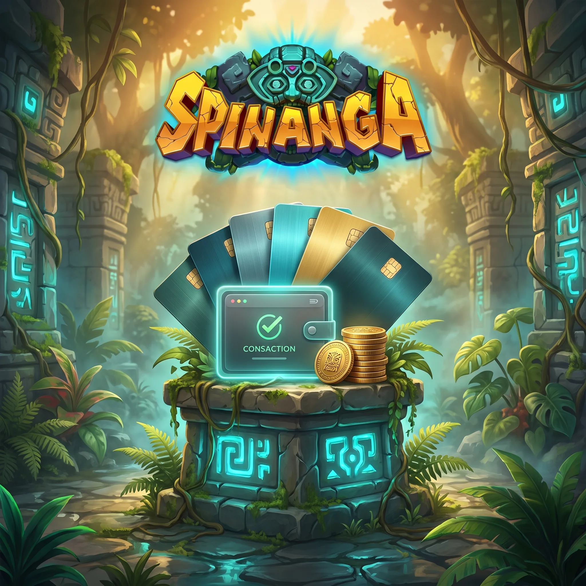 Moyens de paiement et logo Spinanga